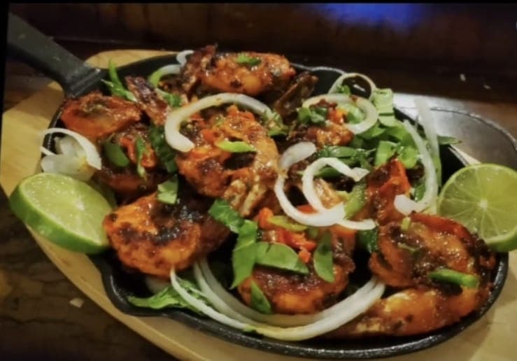Sizzling Prawns